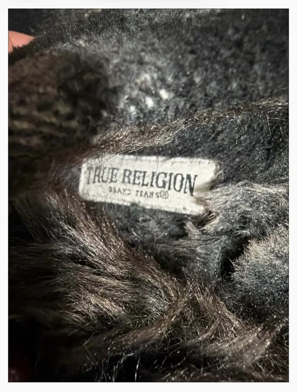 True Religion Men's Plaid Moccasin Slippers with Logo